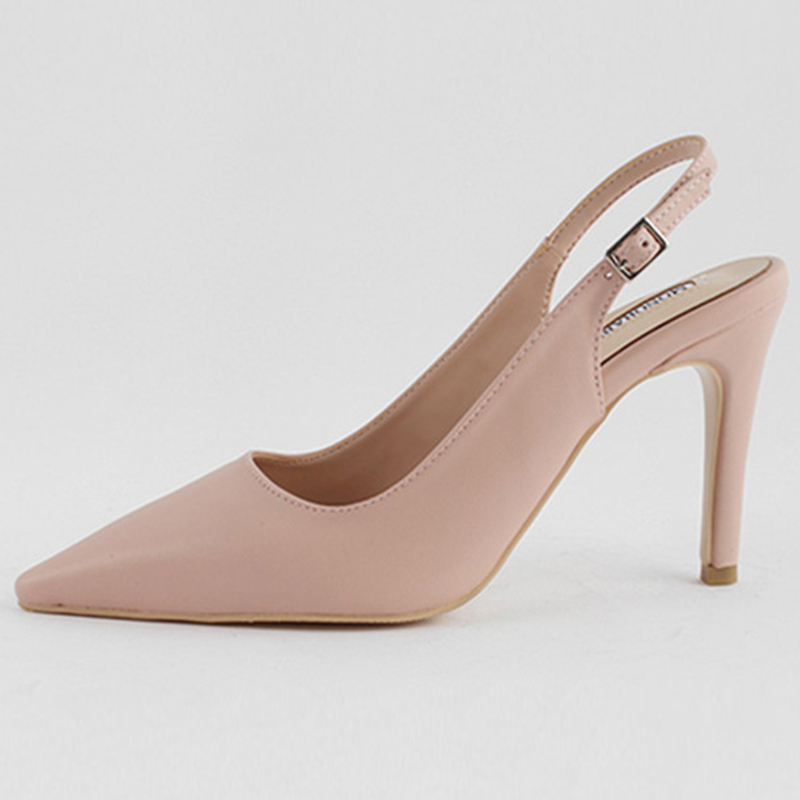 PU Stiletto Heel Office & Career Shoes With Hollow-out Buckle