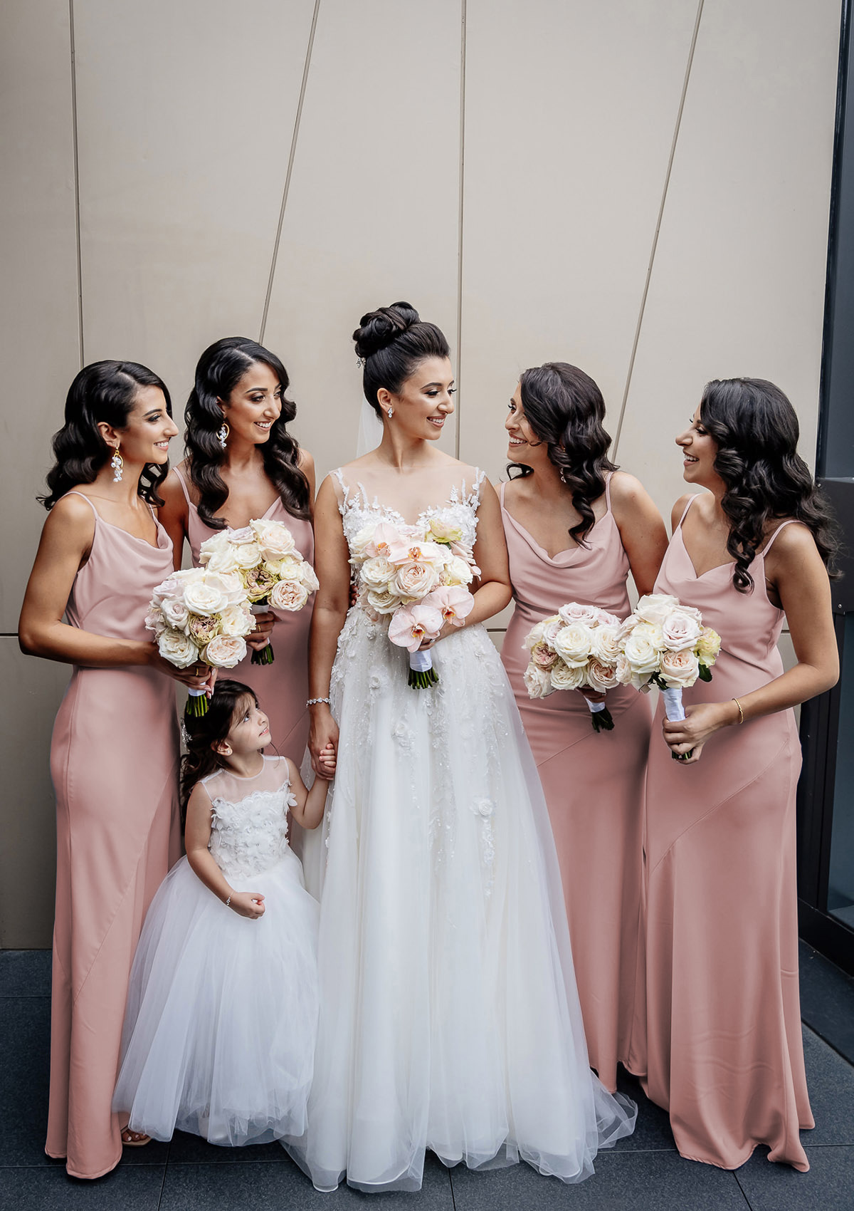 Sheath/Column Cowl Neck Spaghetti Straps Long/Floor-Length Satin Bridesmaid Dress With Pleated