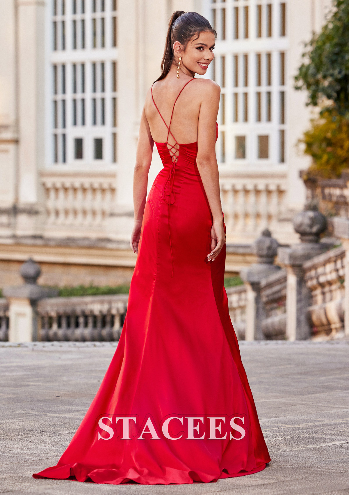 trumpet mermaid v neck sweep train jersey evening dress Trumpet/Mermaid V Neck Sweep Train Jersey Prom Dress With Split Pleated - Prom Dresses
