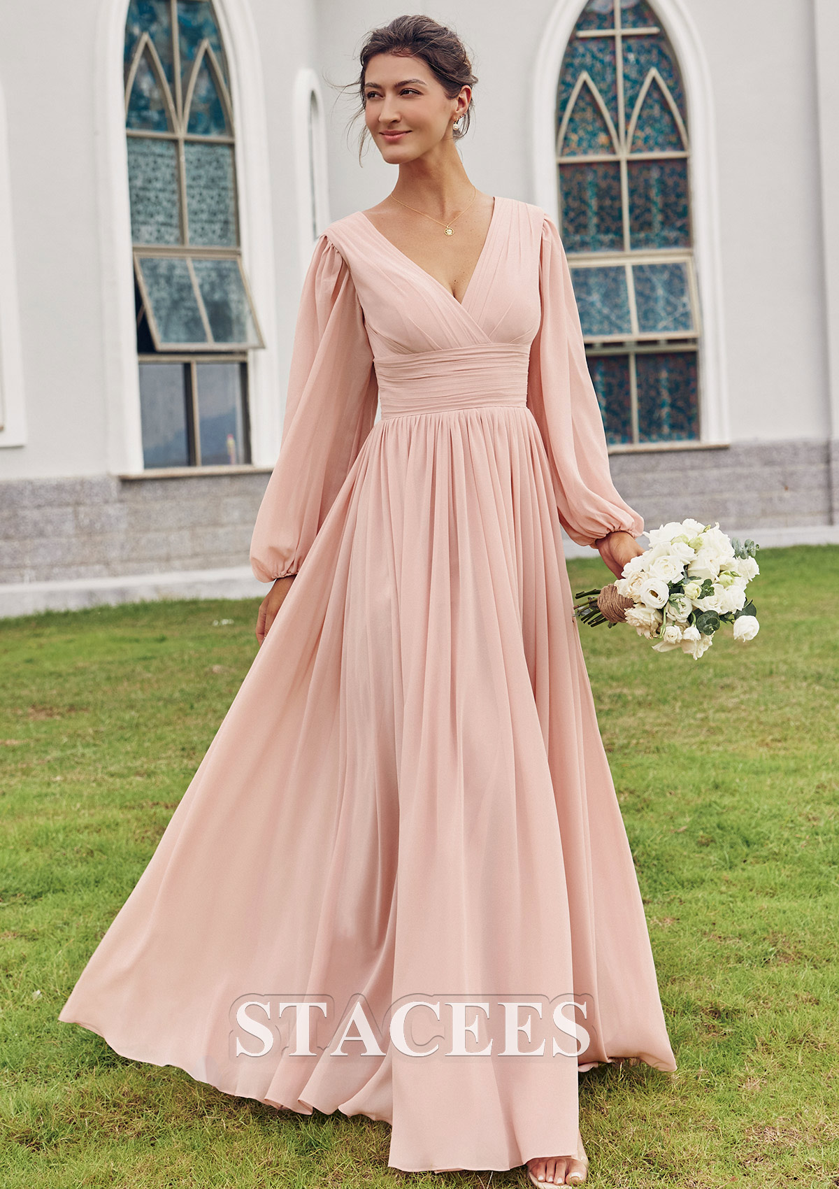 long fitted bridesmaid dresses Jessica Stretch Satin