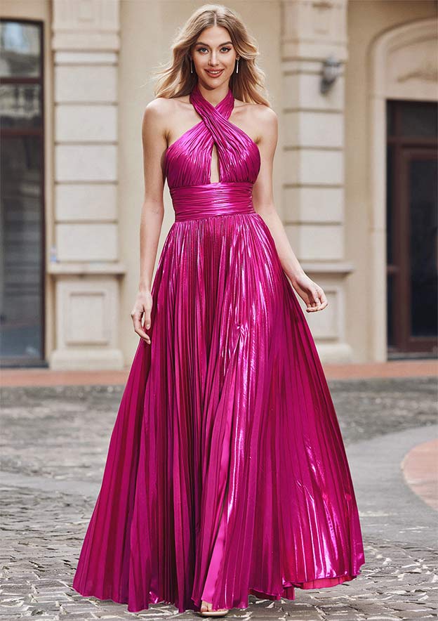 fuchsia elegant dresses Fuchsia Elegance Ensemble Gown Teuta Matoshi