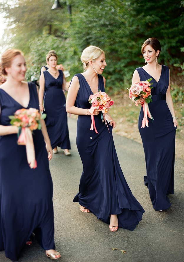 jersey a line bridesmaid dress A-line V Neck Sleeveless Sweep Train with Pleated Prom Dress Style #24754 Plus Size Jersey;Straps Sleeves color:Hunter Green