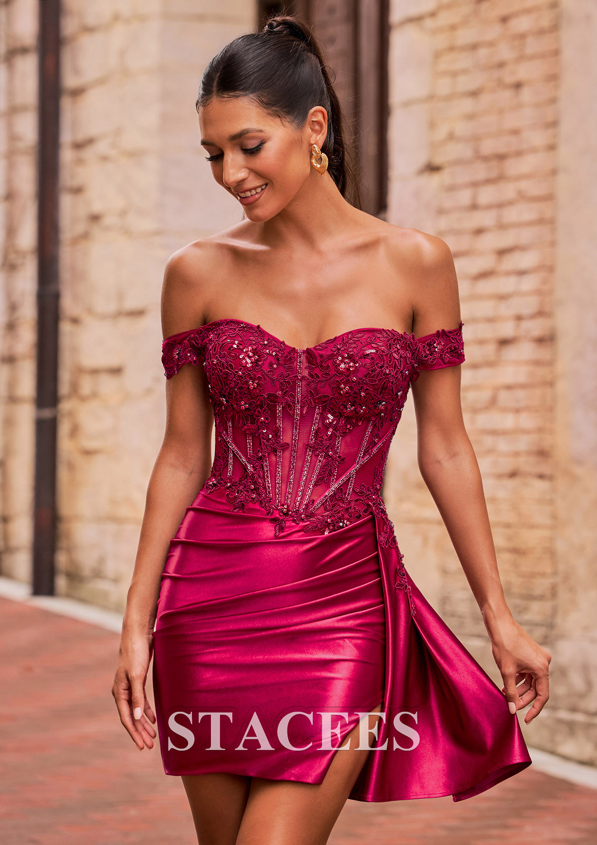 top homecoming dresses Off-Shoulder Short Black Homecoming Dress with Beads Royal / Small