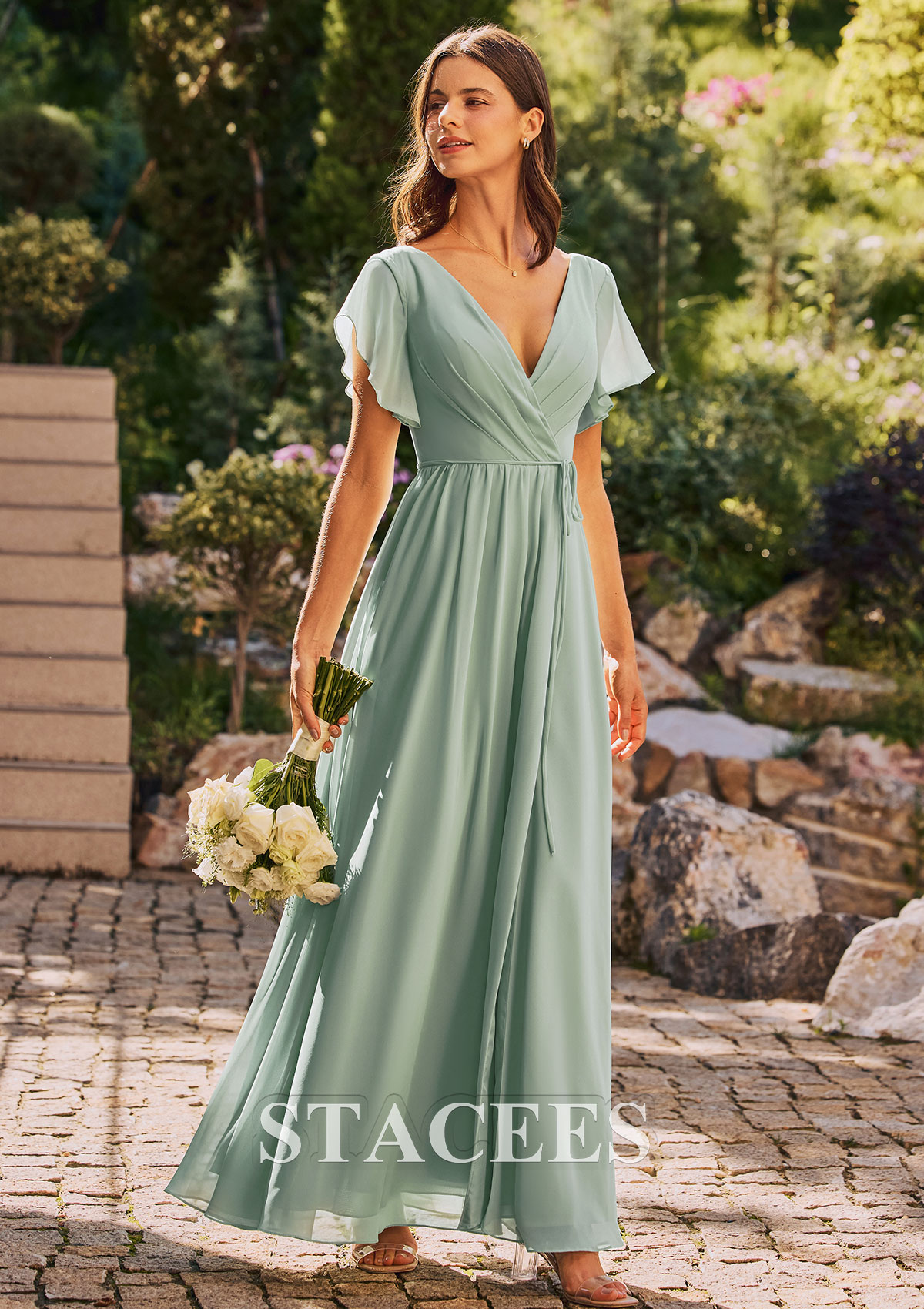 wrap bridesmaid dresses Bridesmaid silk dress in dark green, wrap dress, wedding guest dress, women dress, maxi dress, long dress, silk Bridesmaid