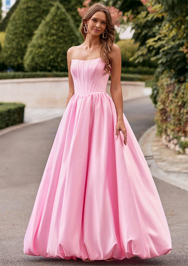 bubble formal dress Strapless Glittery Bubble Hem Cocktail Dress 37017