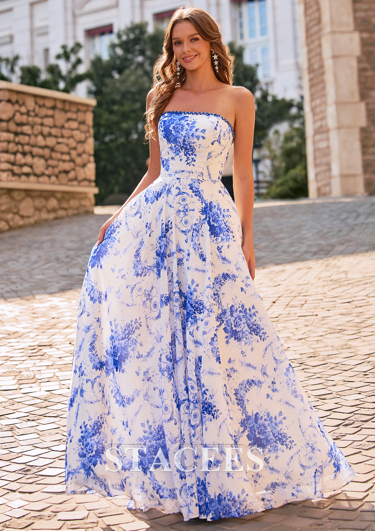 beaded chiffon prom dress Clarisse 810590 - Beaded Chiffon Prom Dress 12 / Fuchsia