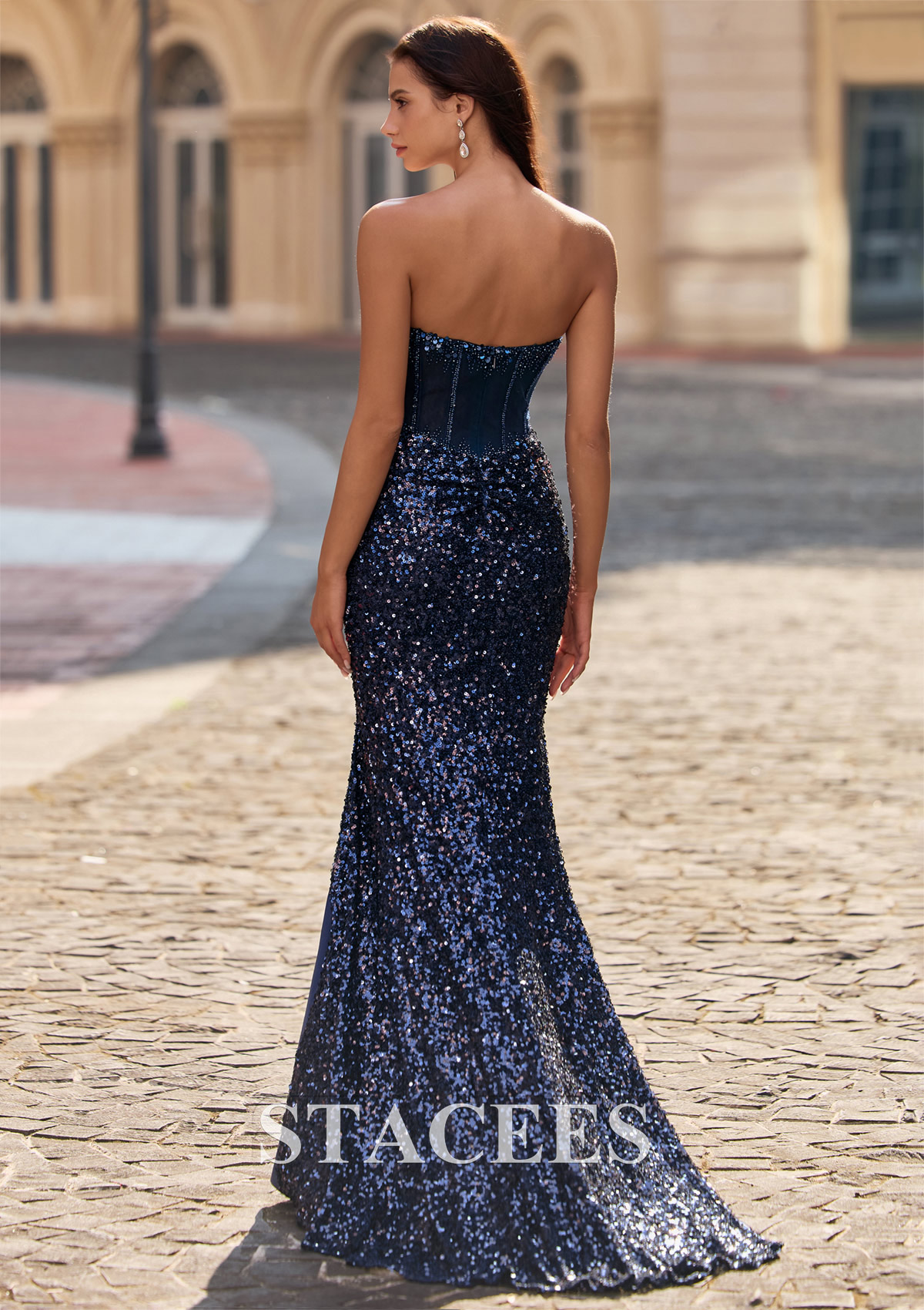 sparkly mermaid prom dresses Long Formal Sequins Gown by LaDivine CH066 so it is a great option when the event is high Sparkly Sequined Prom Dresses Long