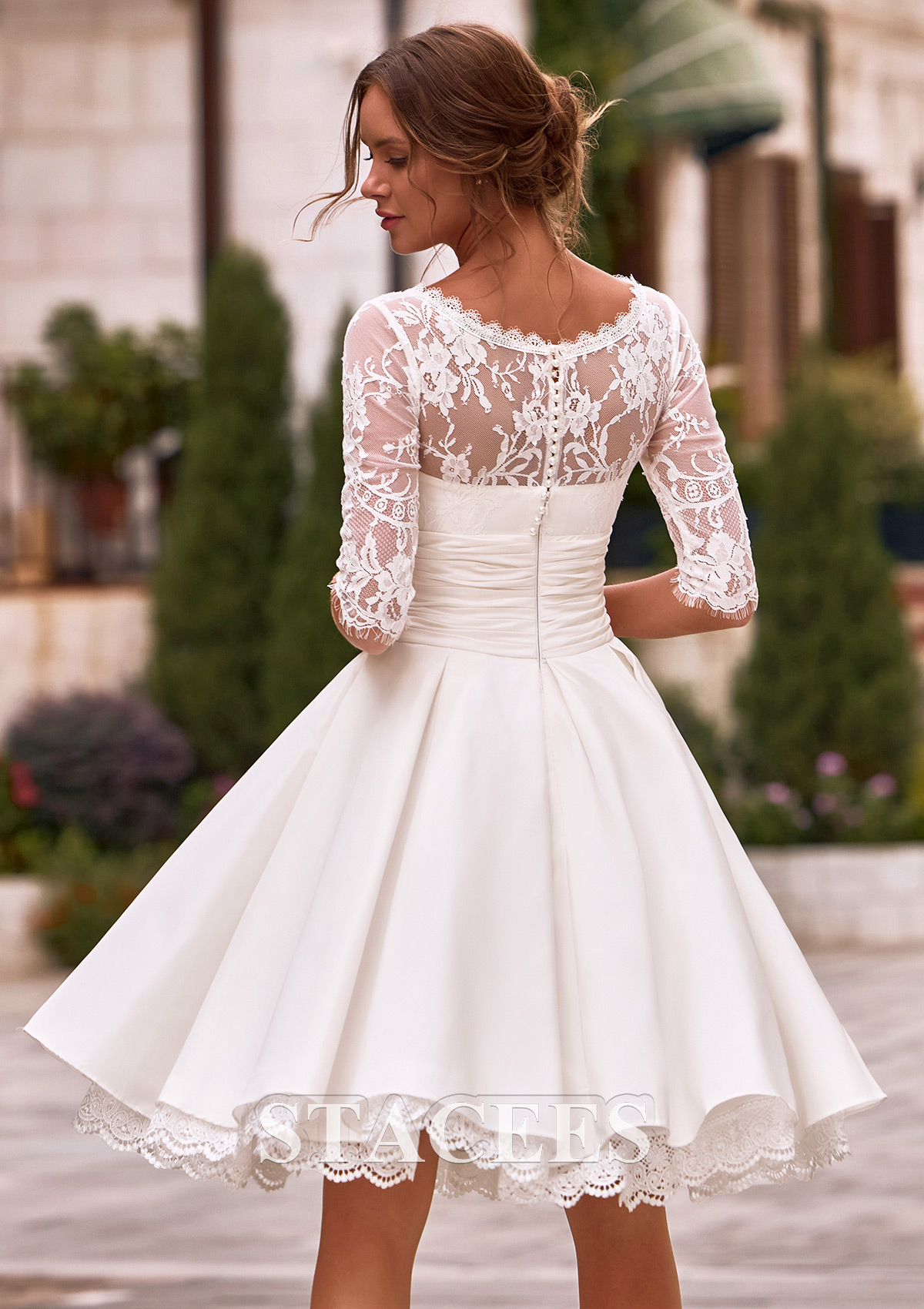 knee length or longer dresses Wrap Knee-Length Sweater Dress