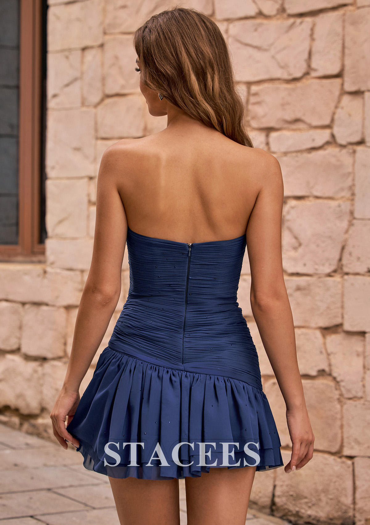 show me your mumu pink dress Wonder Mini ~ Sweet The Dress Gold White The Jasmine Halter has Color:Champagne B VM: Bridesmaid Navy